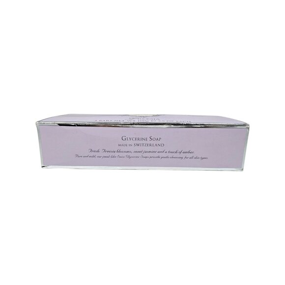 Crabtree & Evelyn Freesia Glycerine Bar Soap Set 3.5 oz 3 Bars English Floral - Picture 5 of 8